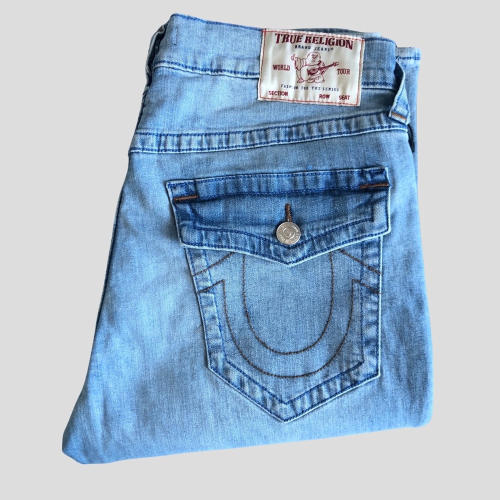 True Religion Ricky Sn Flap Straight Jean W34/L34